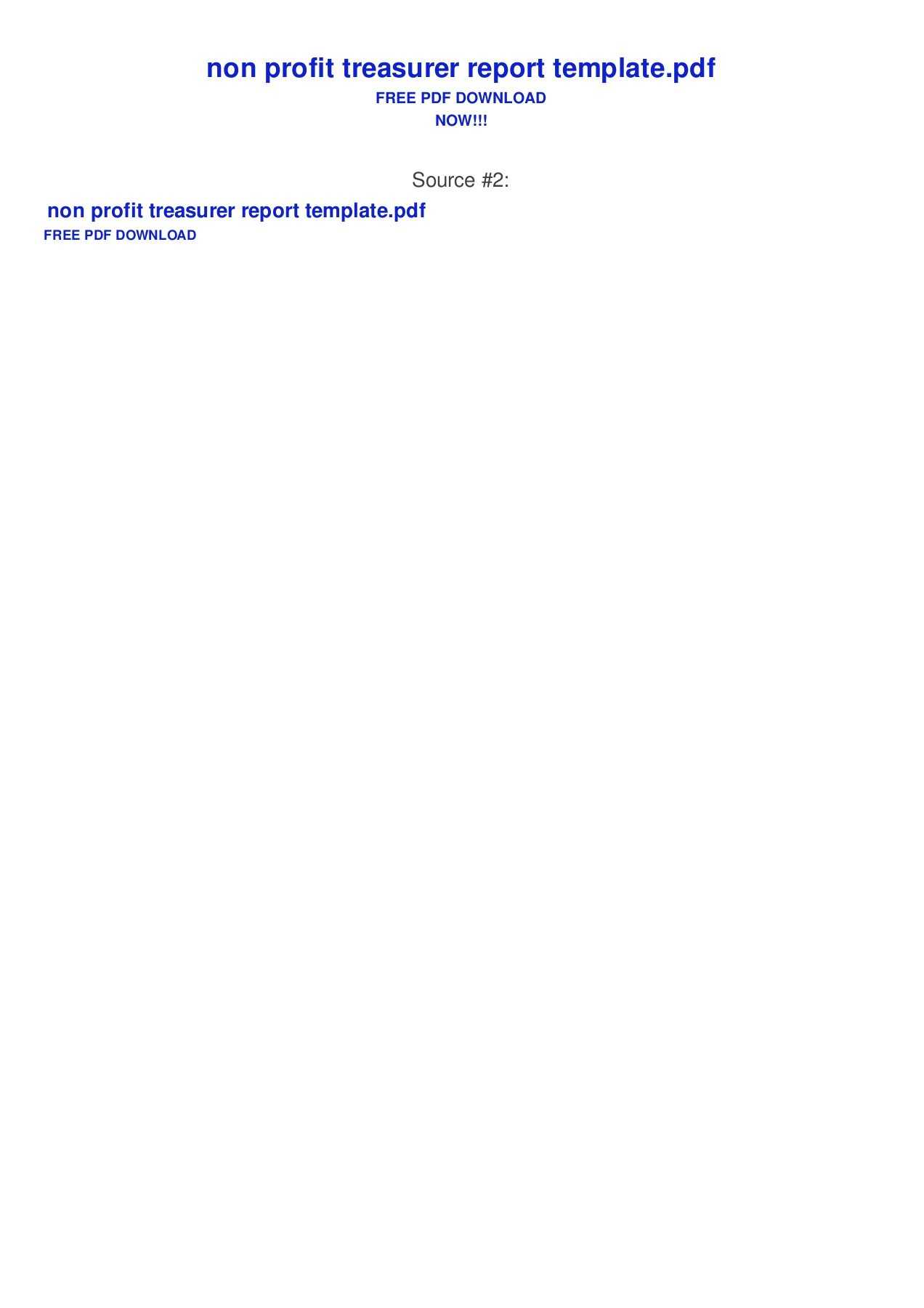 Non Profit Treasurer Report Template Intended For Treasurer Report Template Non Profit