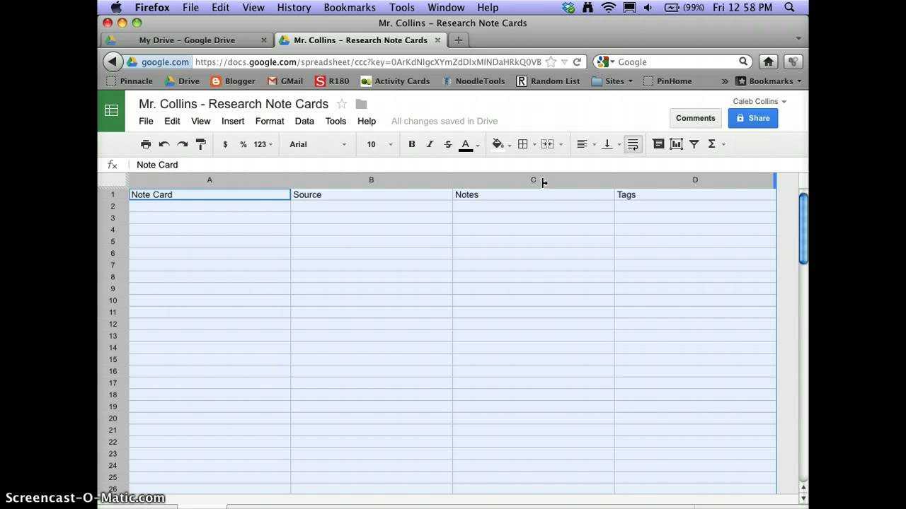 Note Cards In Google Drive Intended For Index Card Template Google Docs