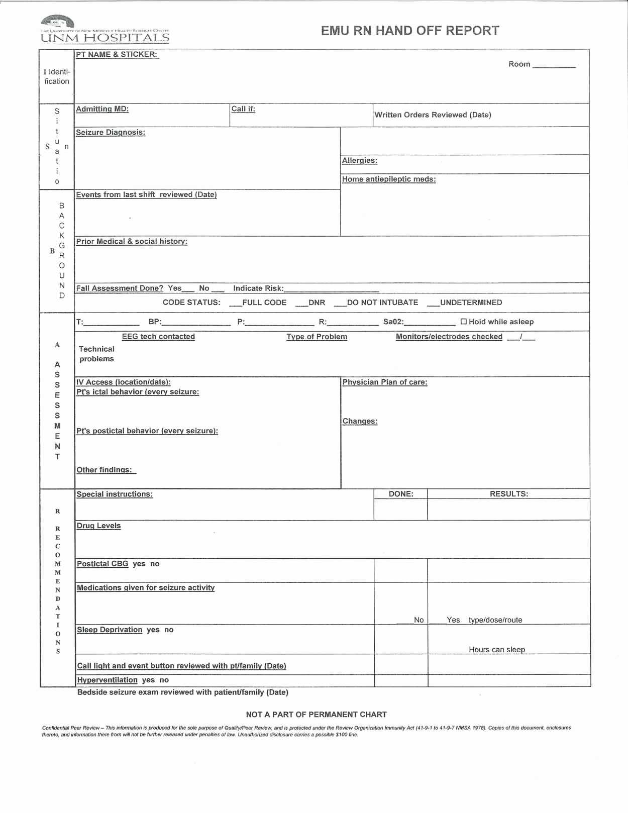 Nurses Report Template | Locksmithcovington Template Intended For Nursing Handoff Report Template