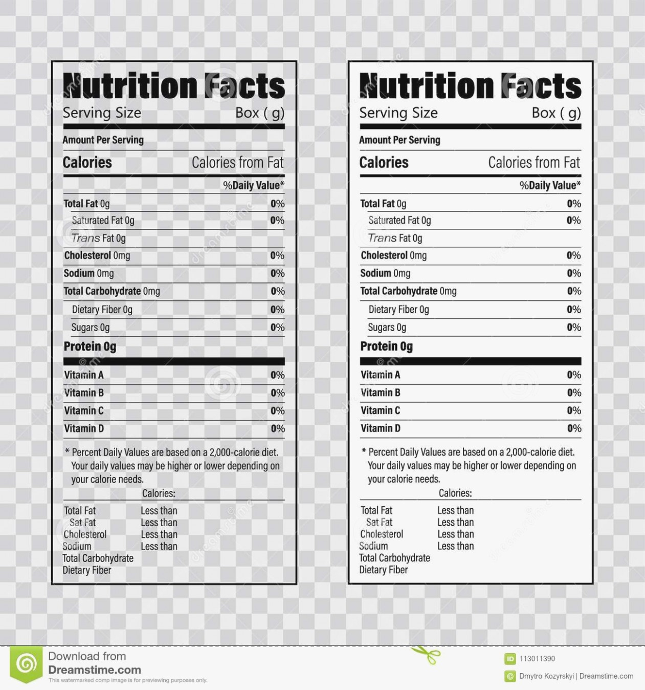 Nutrition Facts Label Template | Locksmithcovington Template With Nutrition Label Template Word