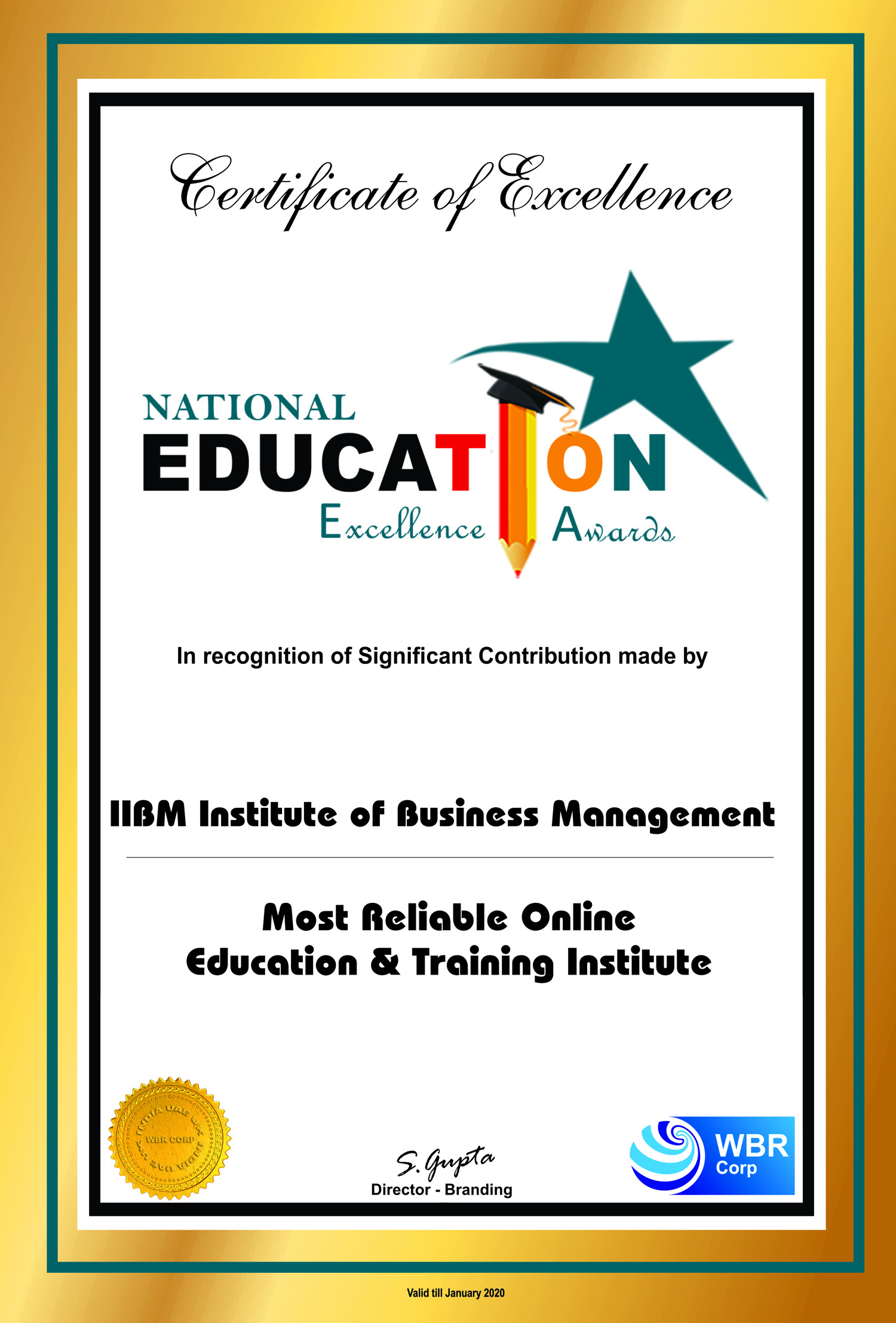 Online Certificate Programs In India – Online Professional For Manager Of The Month Certificate Template