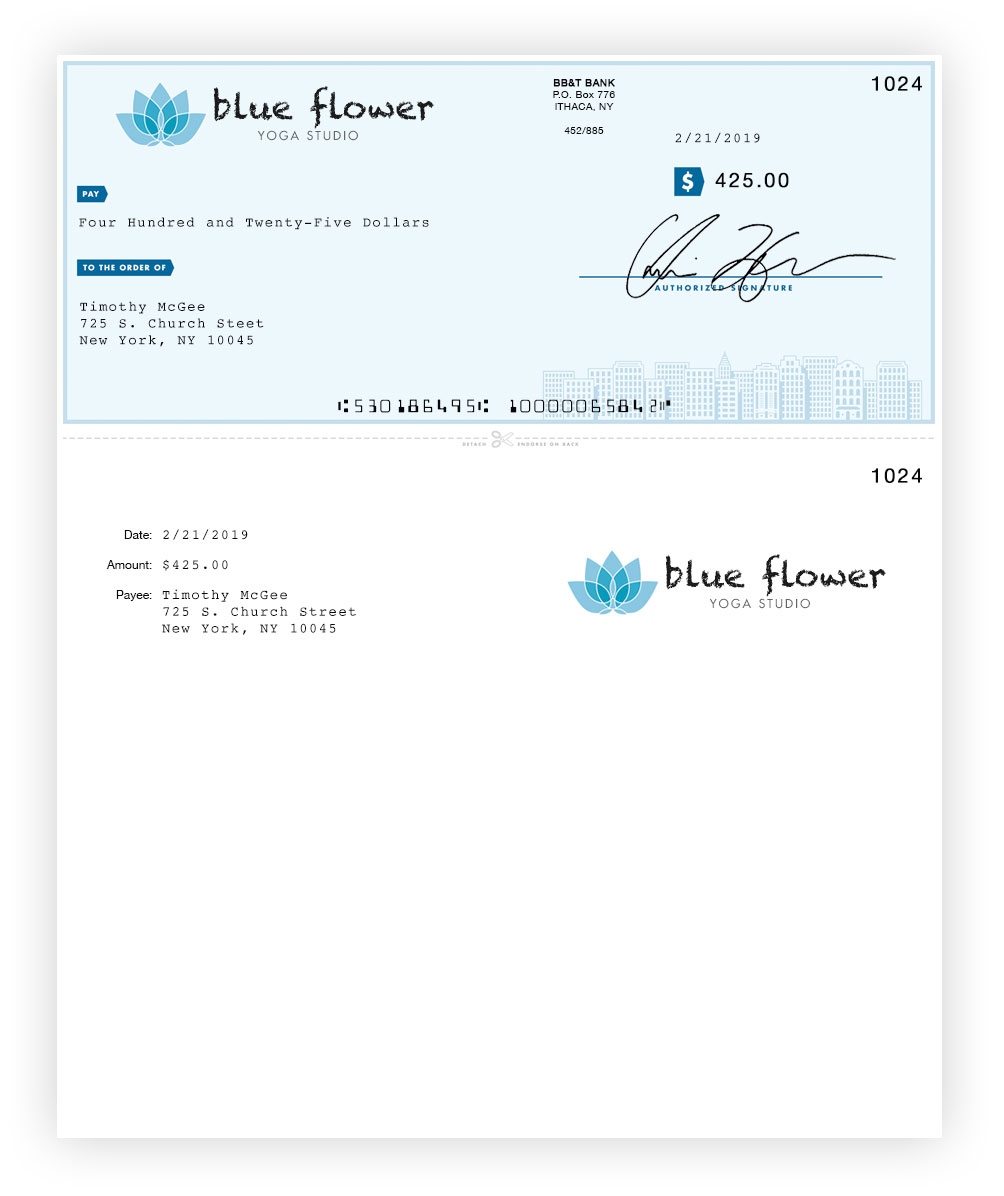Online Check Printing | Checkeeper Within Customizable Blank Check Template