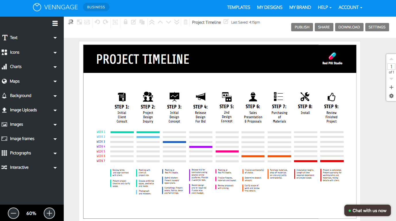 Online Roadmap Maker – Create A Roadmap Template – Venngage Inside Blank Road Map Template