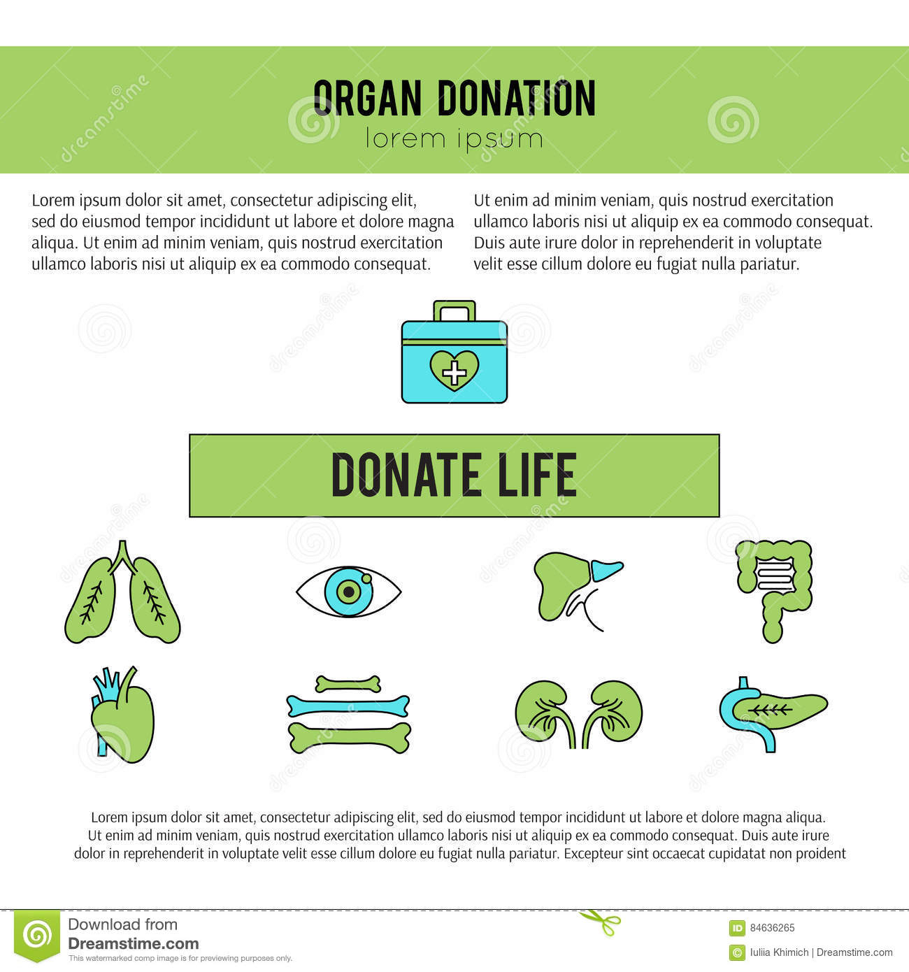 Organ Donation Template Stock Vector. Illustration Of Regarding Organ Donor Card Template