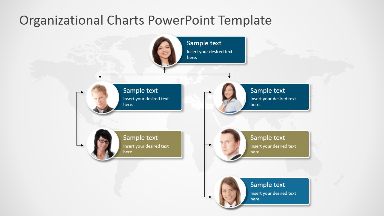Organizational Charts Powerpoint Template – Slidemodel For Microsoft Powerpoint Org Chart Template