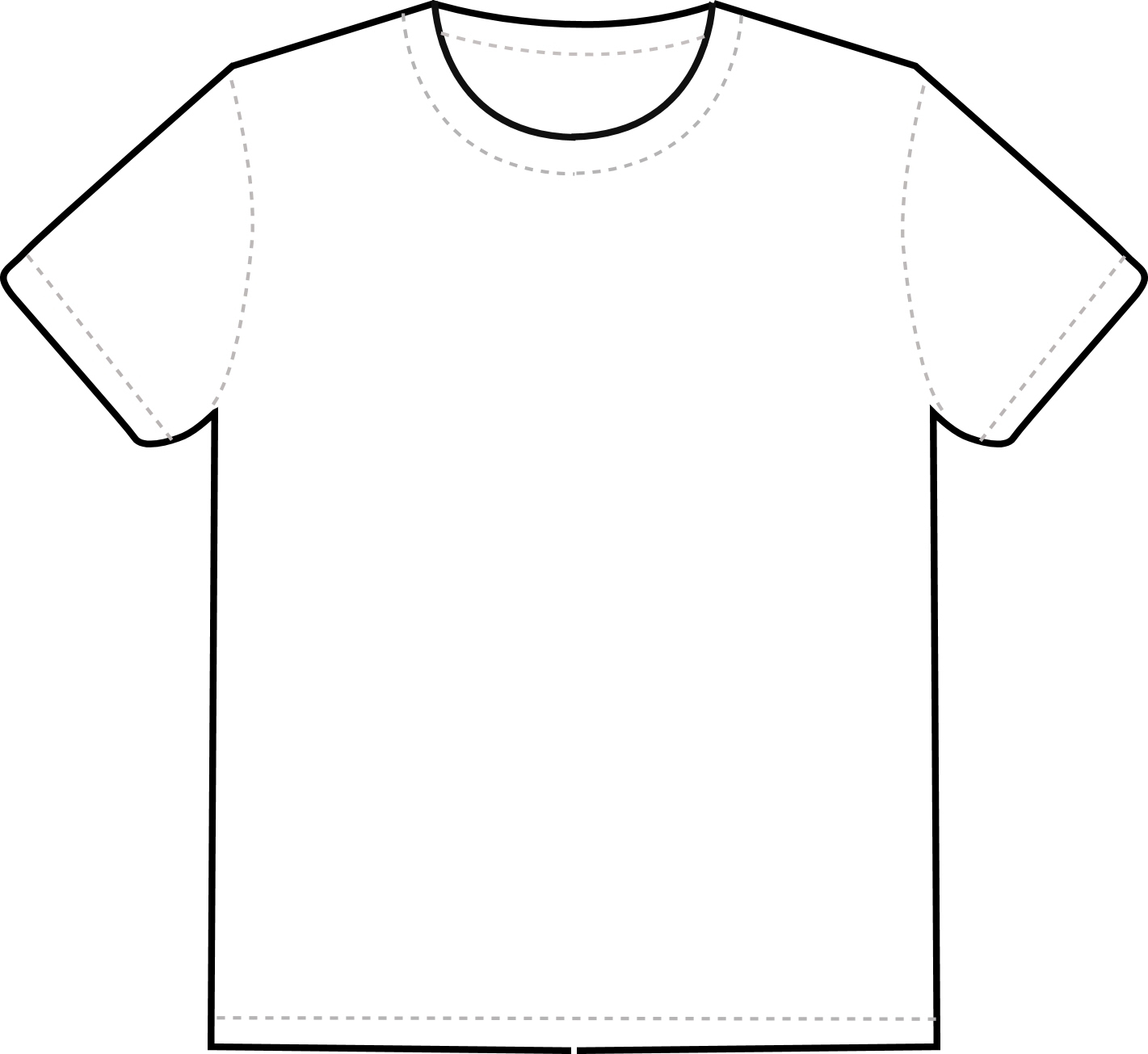 Outline Of A T Shirt Template | Free Download Best Outline Regarding Blank Tshirt Template Pdf