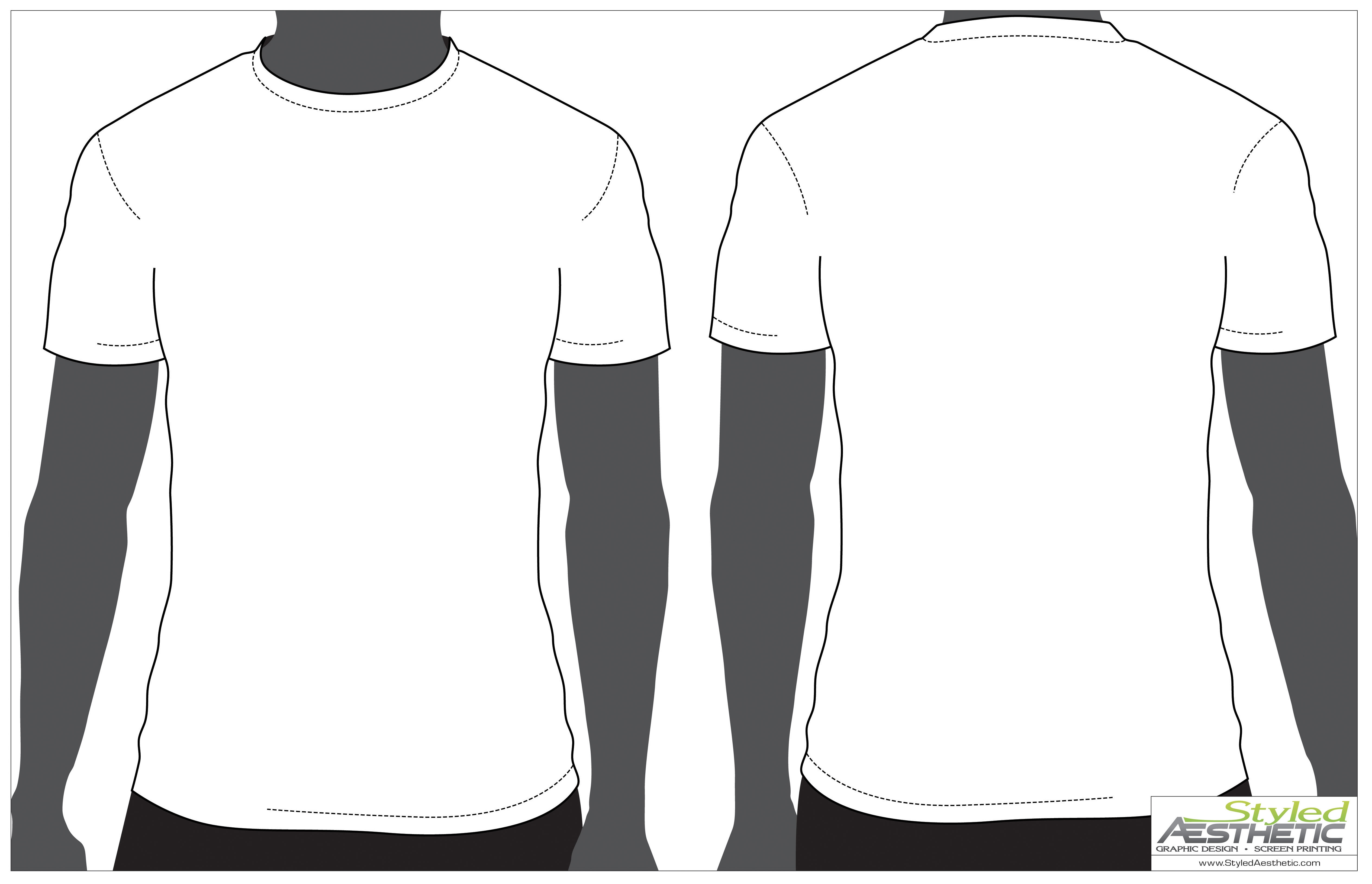 Outline Of A T Shirt Template | Free Download Best Outline With Blank Tshirt Template Printable