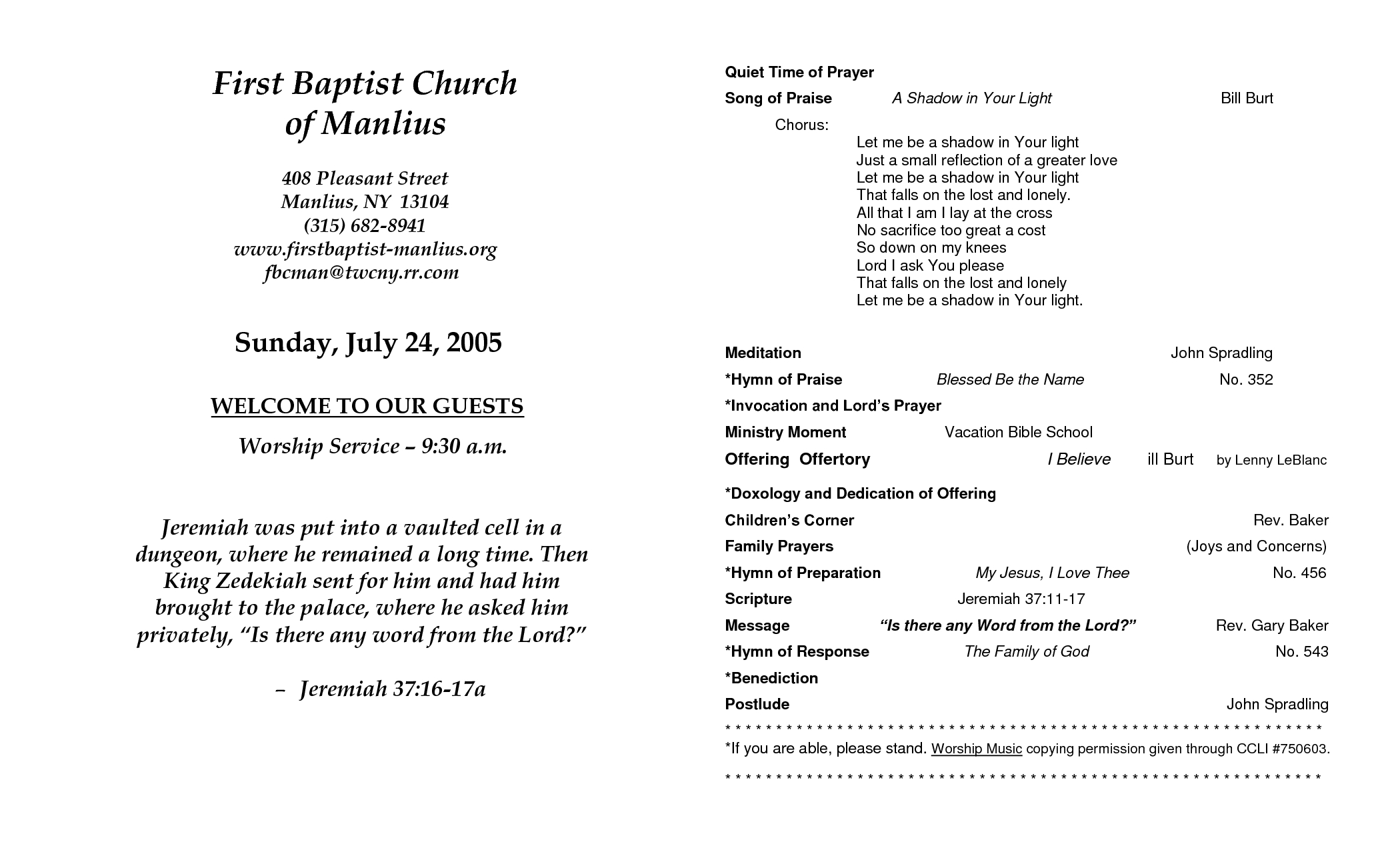 Outstanding Church Bulletin Templates Free Template Ideas In Church Program Templates Word