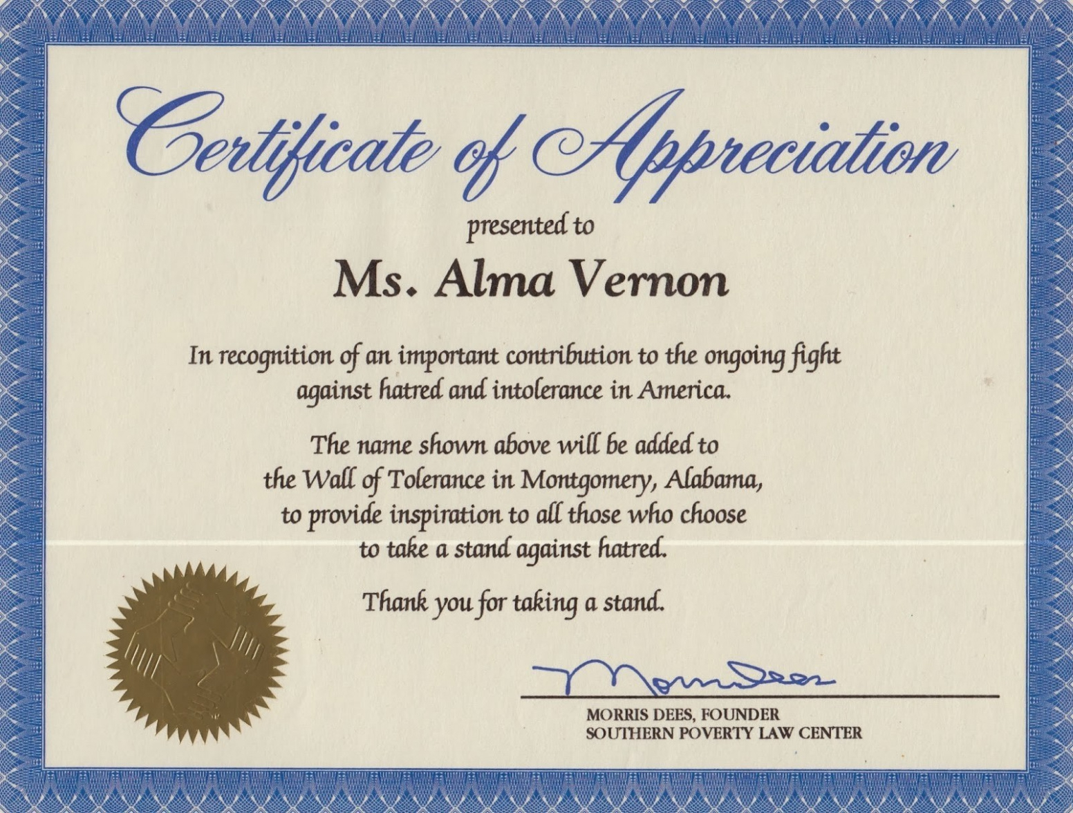 Outstanding Volunteer Certificate Template Appreciation In Recognition Of Service Certificate Template