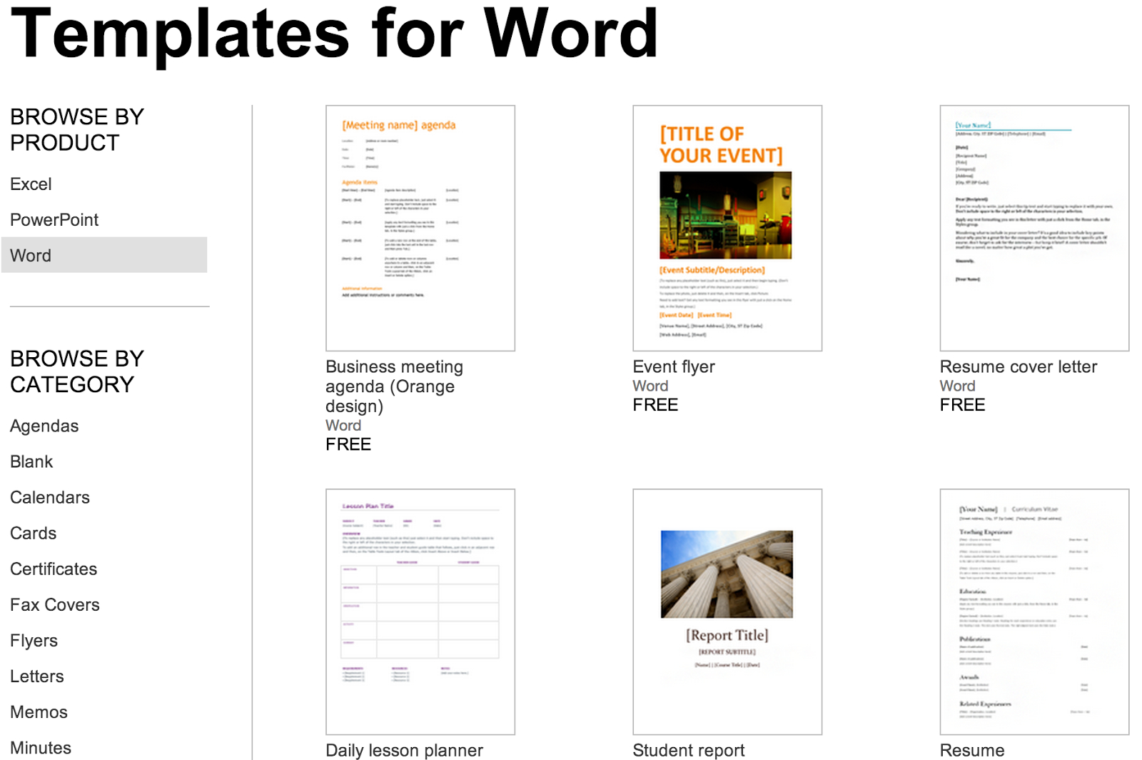 Over 250 Free Microsoft Office Templates & Documents Pertaining To Google Word Document Templates