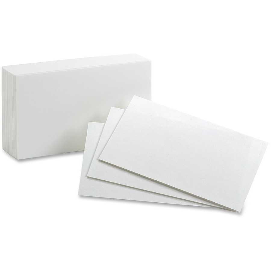 Oxford Blank Index Card Regarding 3X5 Blank Index Card Template