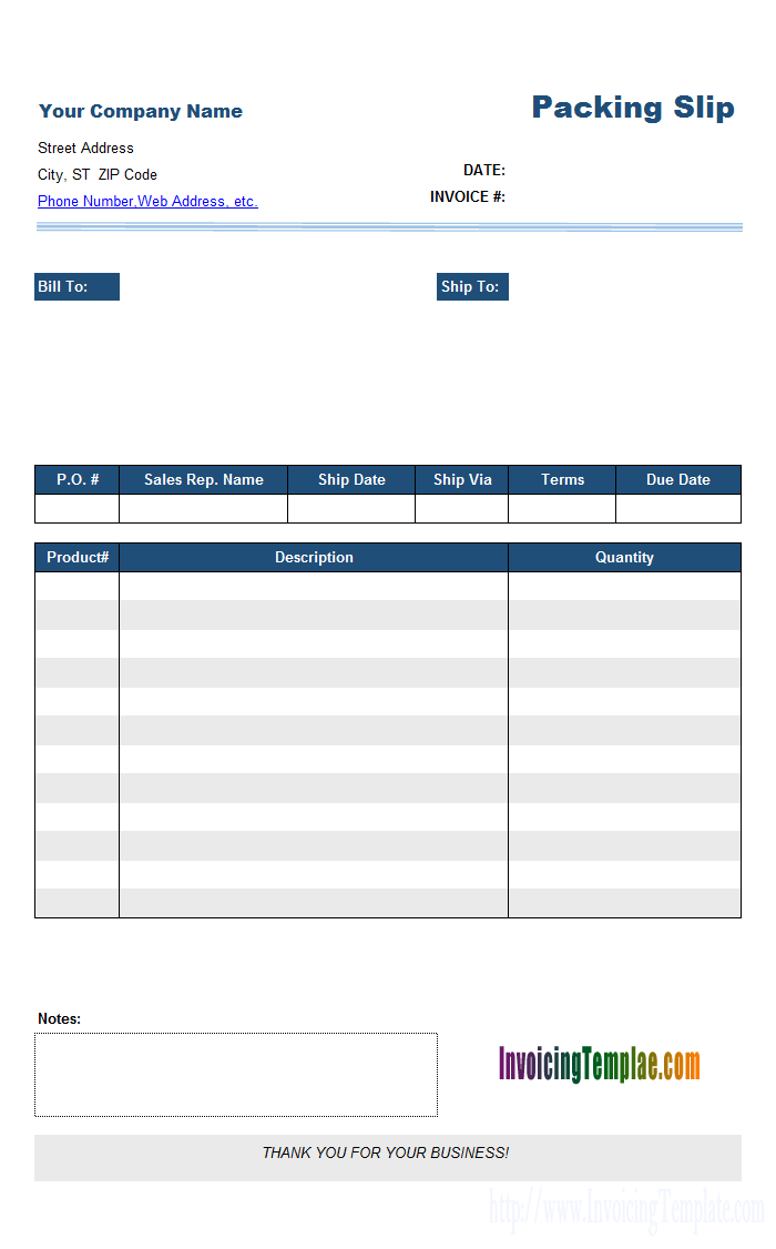 Packing List Template With Blank Packing List Template