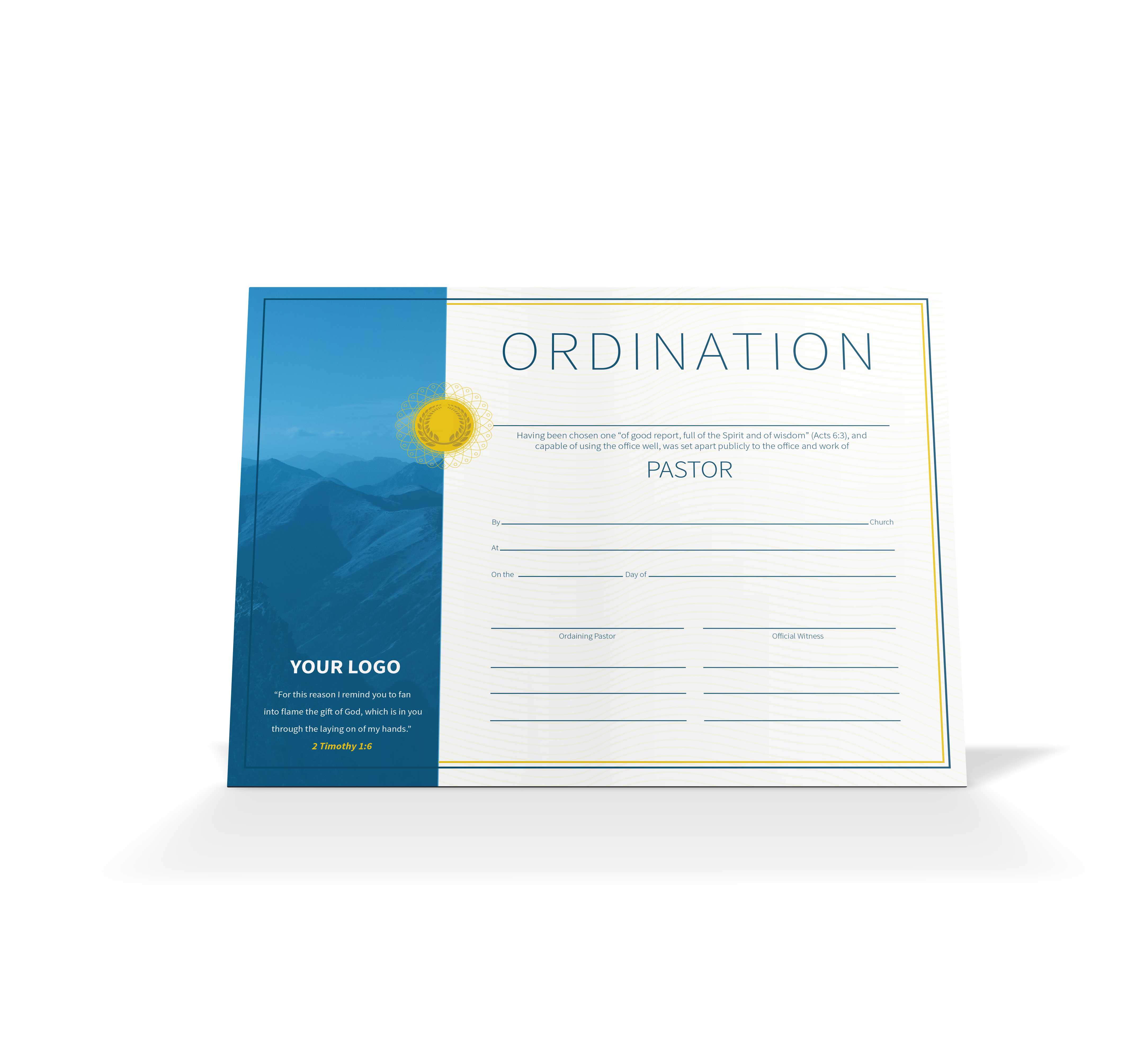 Pastor Ordination Certificate – Vineyard Digital Membership With Regard To Certificate Of Ordination Template