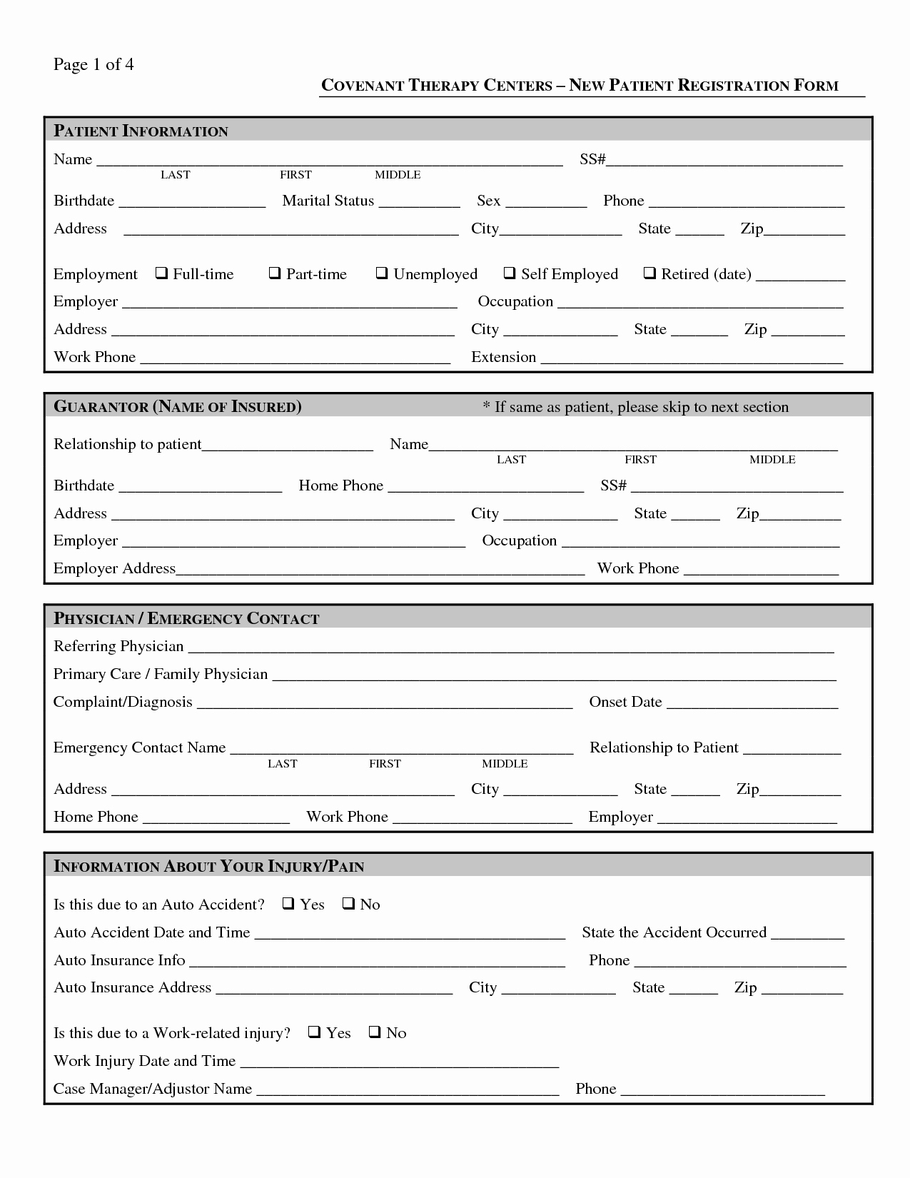 Patient Registration Form Template Download How Patient Intended For Patient Report Form Template Download