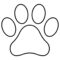 Paw Print Template Shape Lots Of Different Sizes | Teacher Inside Blank Elephant Template