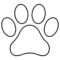 Paw Print Template Shape Lots Of Different Sizes | Teacher Inside Blank Elephant Template