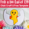 Peek A Boo Easter Egg Chick Craft And Free Template – Regarding Recollections Card Template