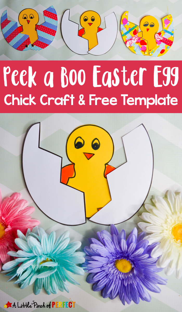 Peek A Boo Easter Egg Chick Craft And Free Template – Regarding Recollections Card Template