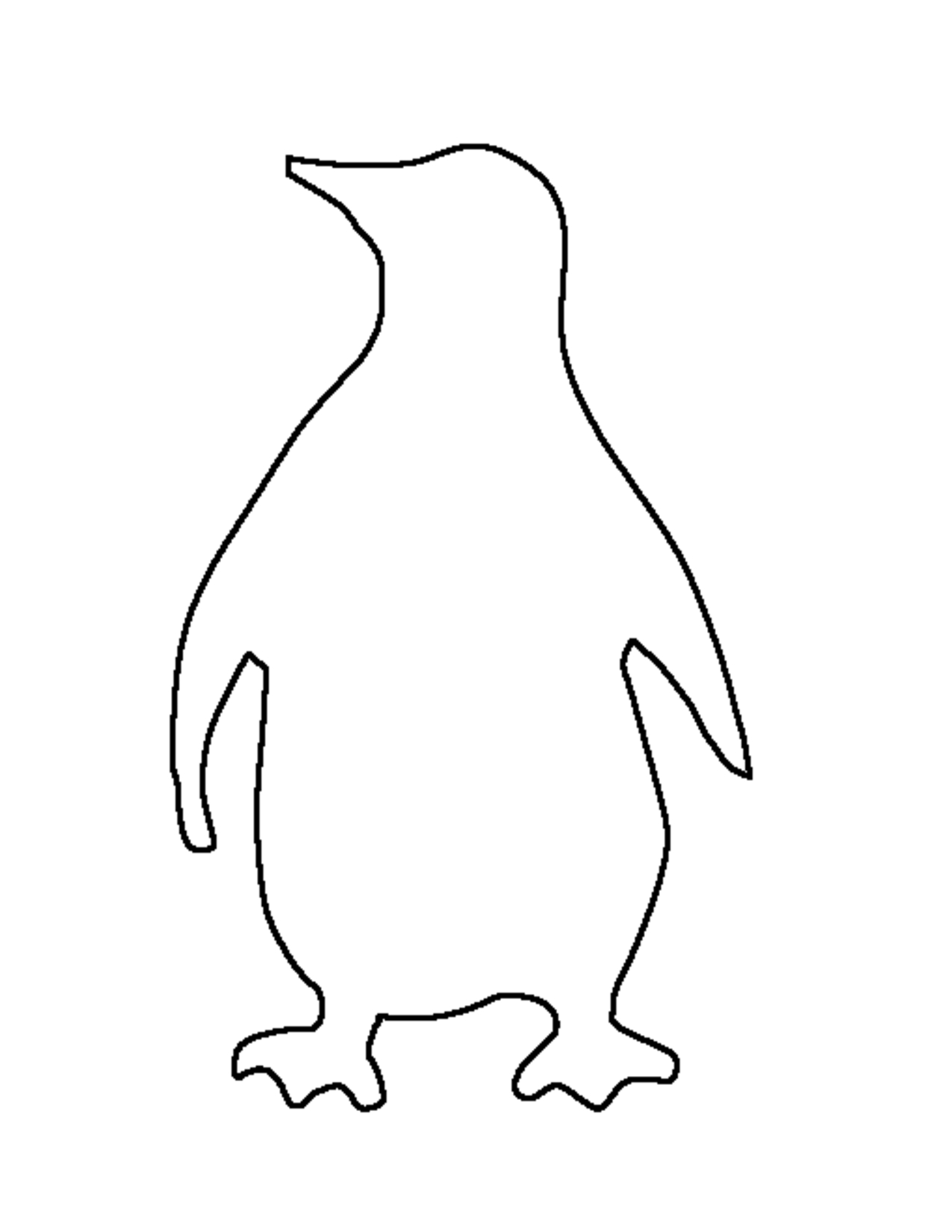 Perfect Pattern For Penguin Camo Activity: White And Black Throughout Blank Elephant Template