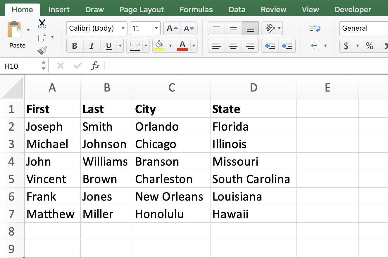 Perform A Microsoft Word Mail Merge From Within Excel With How To Create A Mail Merge Template In Word 2010