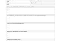 Performance Evaluation Template | Human Resource | Employee inside Blank Evaluation Form Template