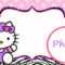 Personalized Hello Kitty Invitation Template | Janna | Hello With Regard To Hello Kitty Banner Template