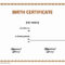 Pet Birth Certificate Maker | Pet Birth Certificate For Word In Fake Birth Certificate Template