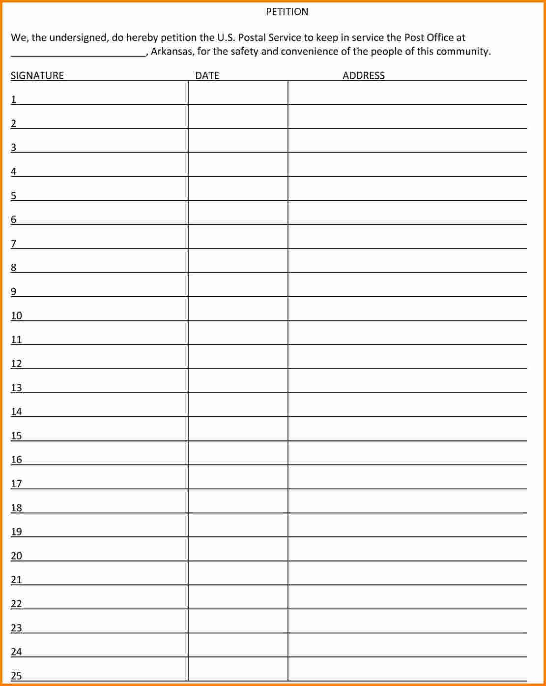 Petition Template – How You Promote Your Petition Is Going Throughout Blank Petition Template