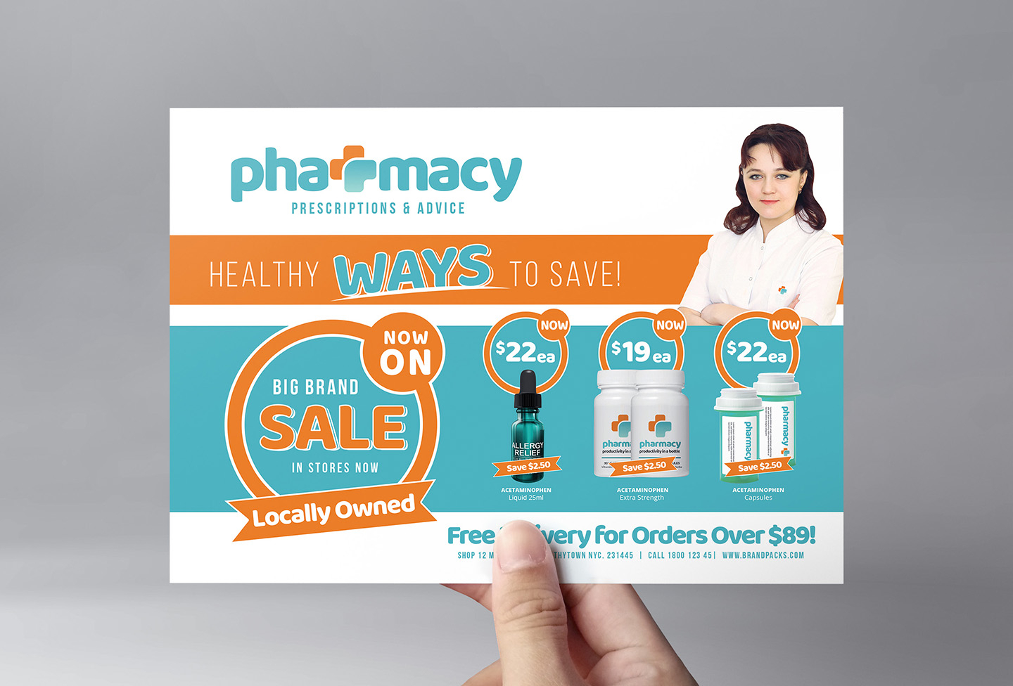Pharmacy Flyer Template – Psd, Ai & Vector – Brandpacks With Regard To Pharmacy Brochure Template Free