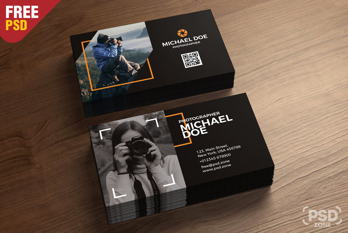 Photography Business Cards Template Psd - Psd Zone Throughout Free Business Card Templates For Photographers
