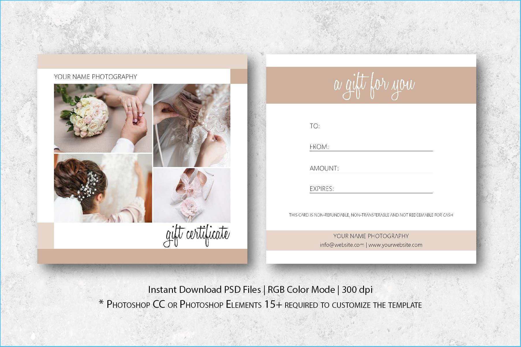 Photography Gift Certificate Template #7197 With Free Photography Gift Certificate Template