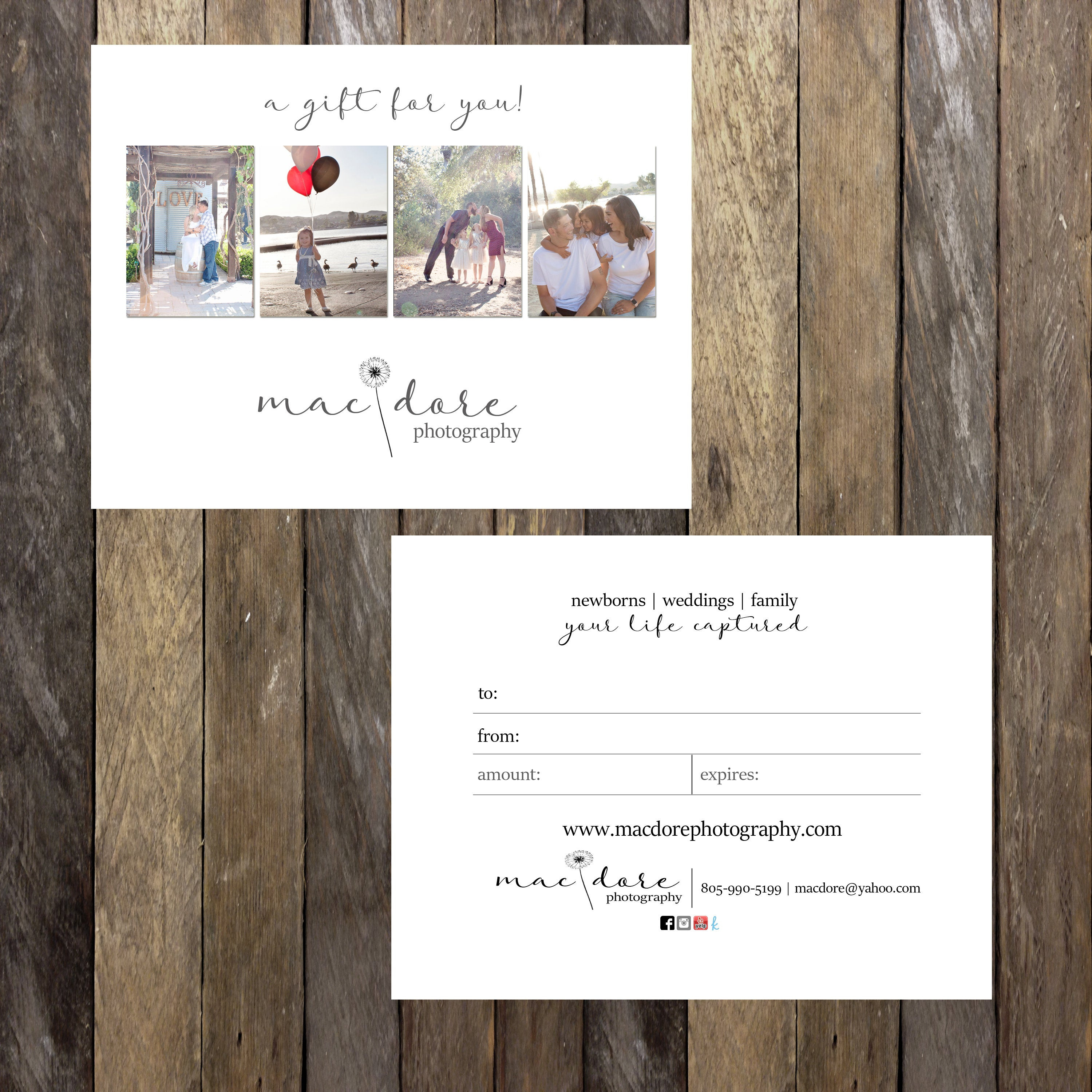 Photography Gift Certificate Template. Photoshop Gift Card Template.  Photography Studio Gift Voucher. Photo Gift Card. Printable. Psd Throughout Gift Certificate Template Photoshop