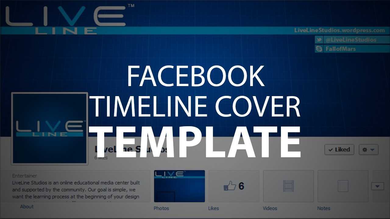 Photoshop Template: Facebook Timeline Cover (Psd File) Regarding Photoshop Facebook Banner Template
