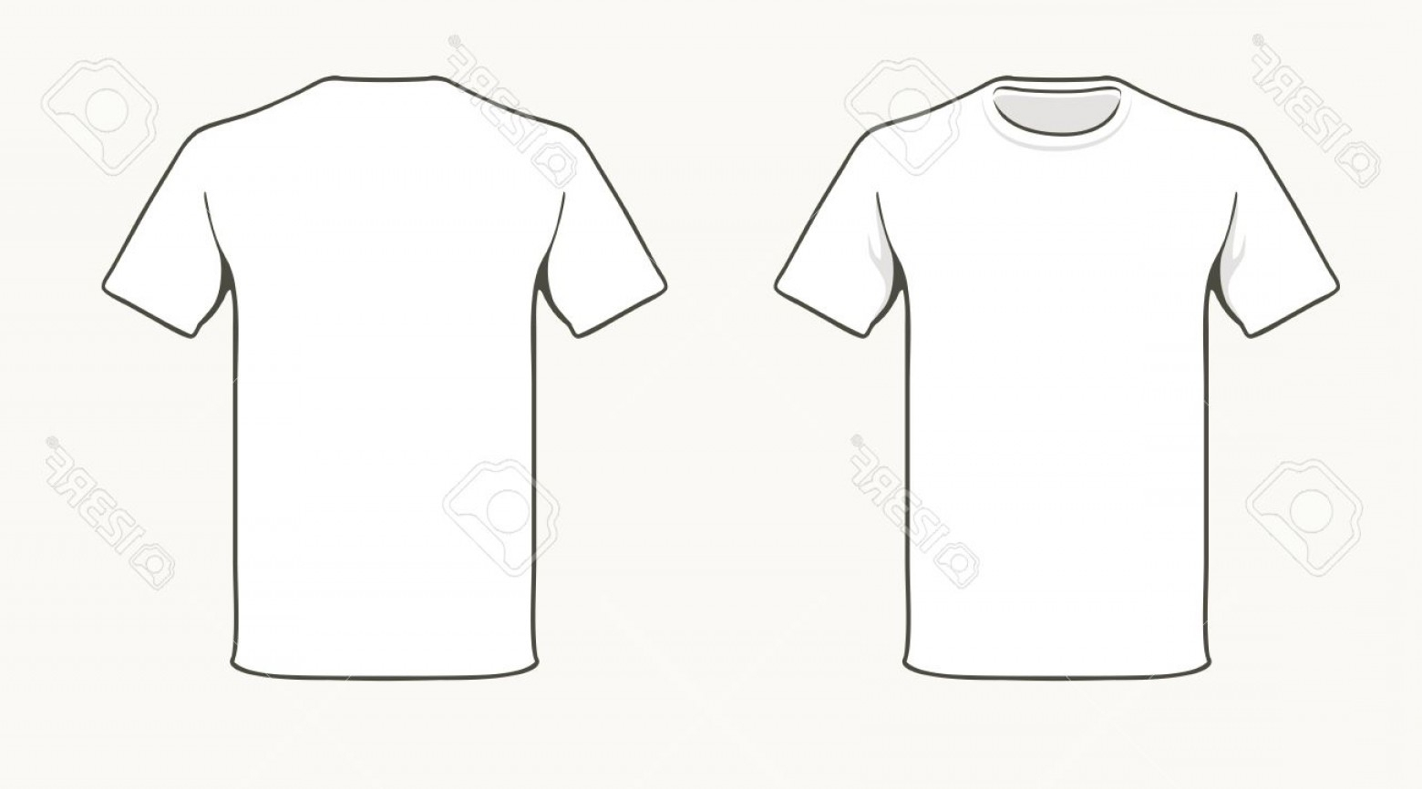 Photostock Vector Blank T Shirt Template | Soidergi Inside Blank Tshirt Template Pdf