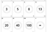 Picture: Agile Planning Poker Cards. Black And White Print throughout Planning Poker Cards Template
