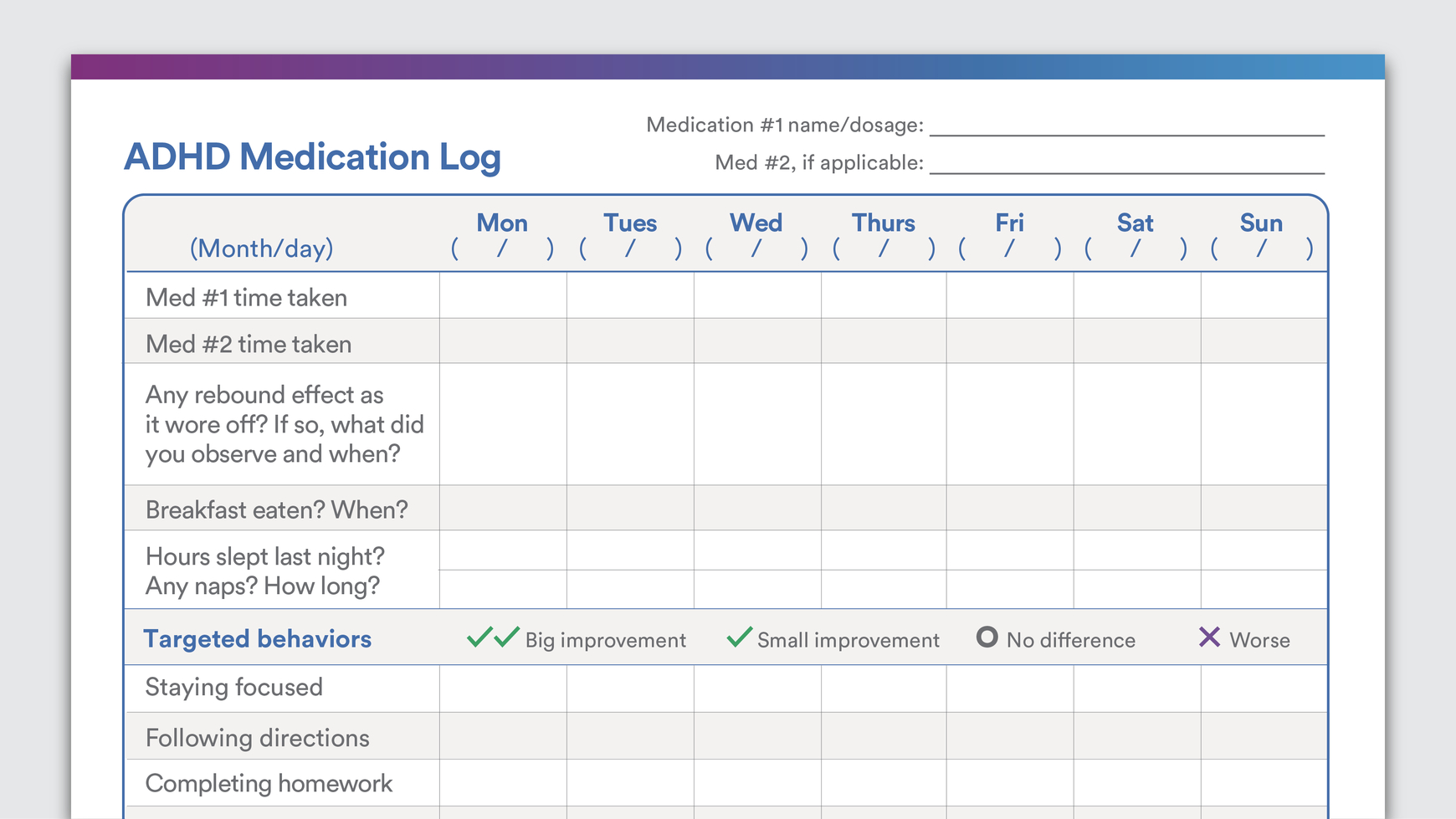 Pin On Add/adhd Regarding Daily Report Card Template For Adhd