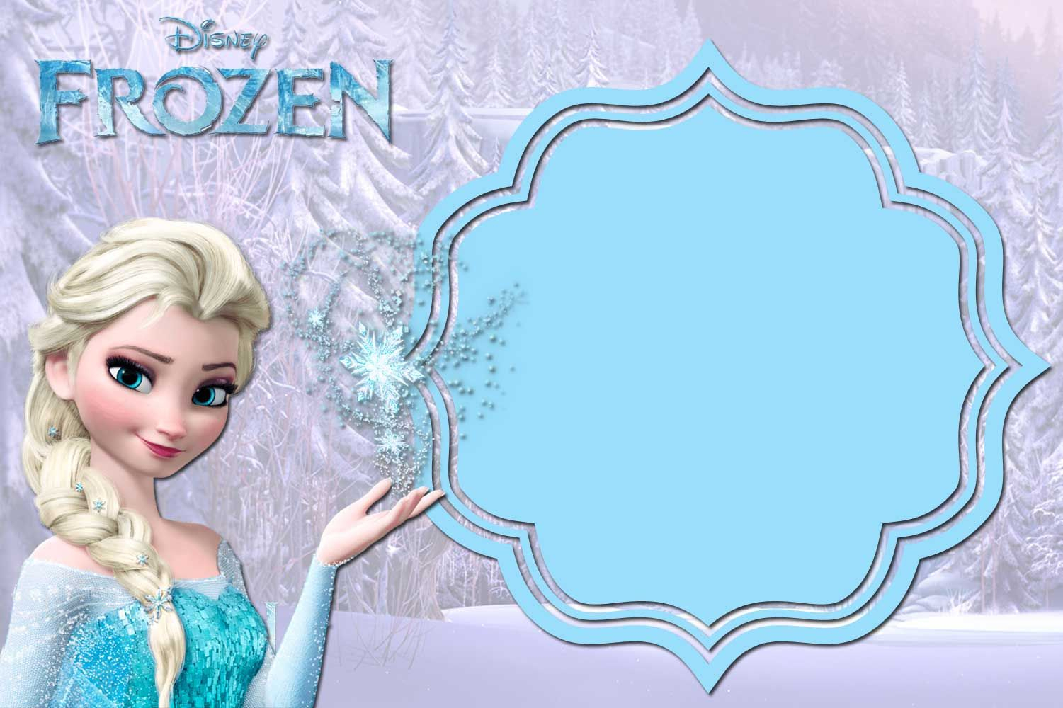 Pin On Birthdays Intended For Frozen Birthday Card Template