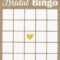 Pin On Bridal Shower regarding Blank Bridal Shower Bingo Template