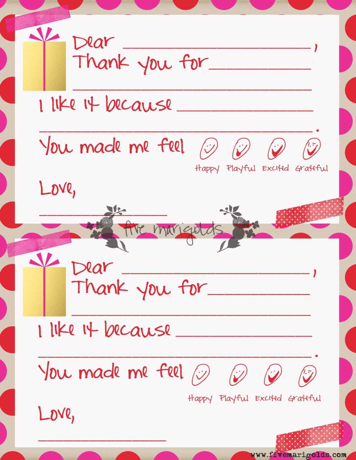 Pin On Do This With Mikey For Christmas Thank You Card Templates Free