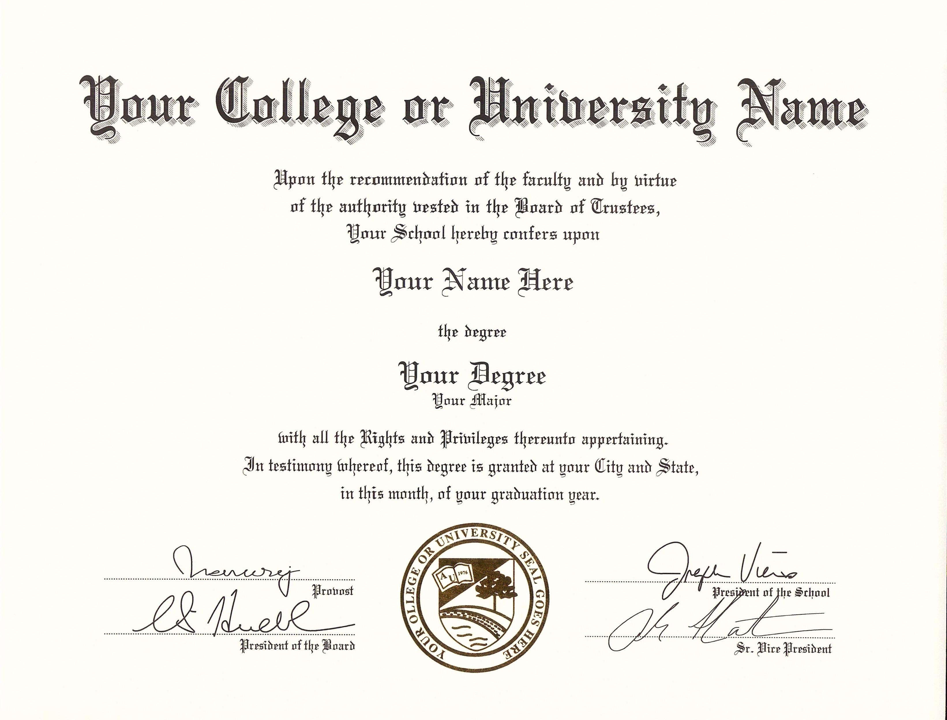 Pin On Fake University Certificates | Fake College Diploma With University Graduation Certificate Template