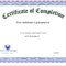 Pin On Graphic Design In Certification Of Completion Template