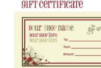 Pin On Massage Certificate pertaining to Massage Gift Certificate Template Free Download