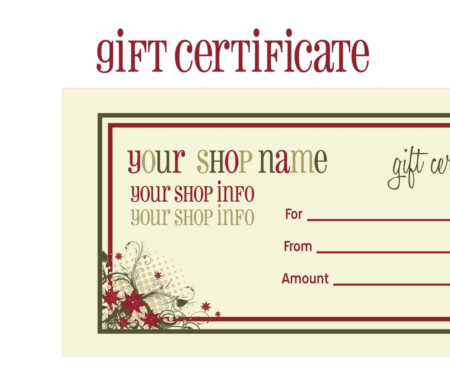 Pin On Massage Certificate with regard to Free Christmas Gift Certificate Templates Pin On Massage Certificate With Regard To Free Christmas Gift Certificate Templates
