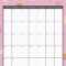 Pin On Printable Monthly Calendar Templates For Blank Calendar Template For Kids