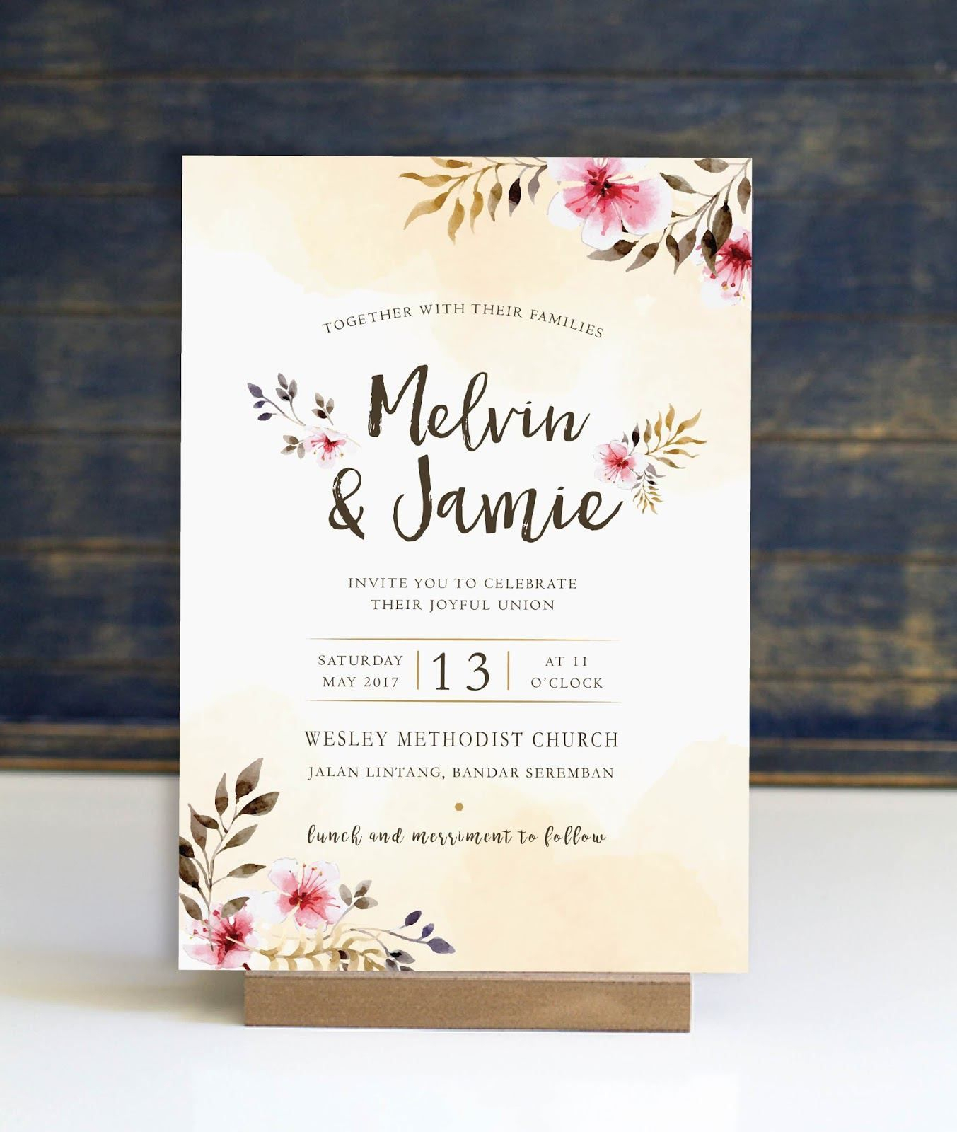 Pin On Ss Wedding Invitations With Church Wedding Invitation Card Template