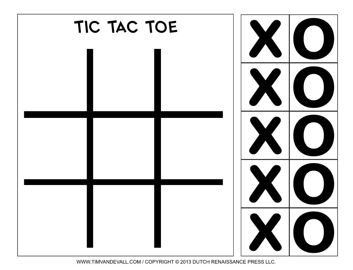 Pin On Tic Tac Toe Game Printables Inside Tic Tac Toe Template Word