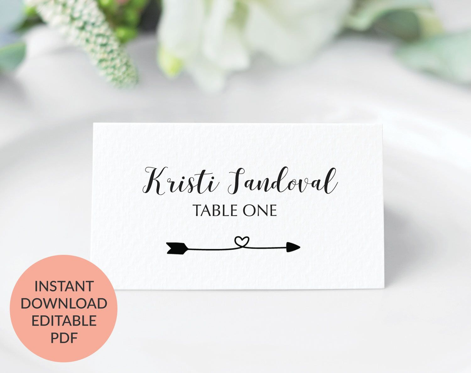 Pin On Wedding Place Cards With Printable Escort Cards Template
