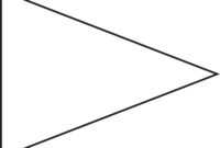 Pin Triangle Flag Outline Clip Art Vector Online Royalty for College Banner Template