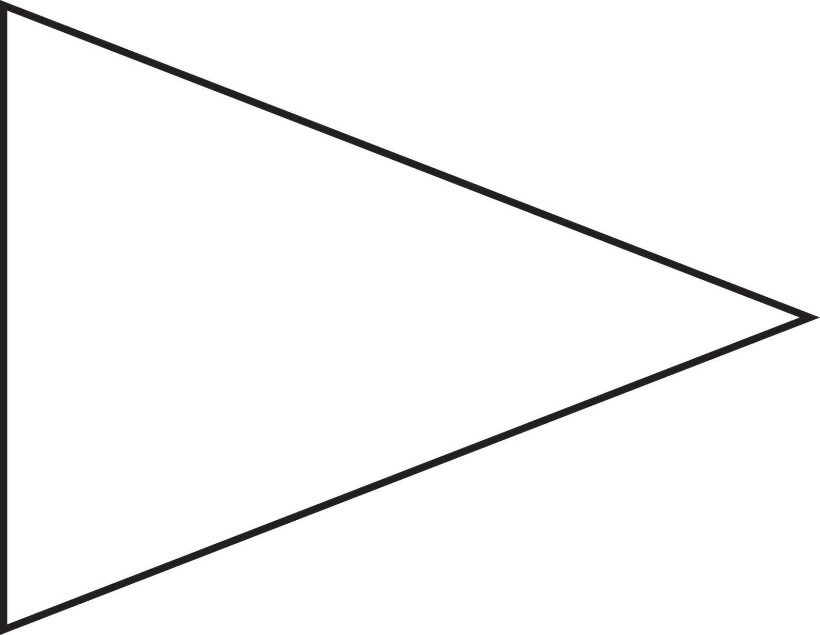 Pin Triangle Flag Outline Clip Art Vector Online Royalty With Triangle Banner Template Free