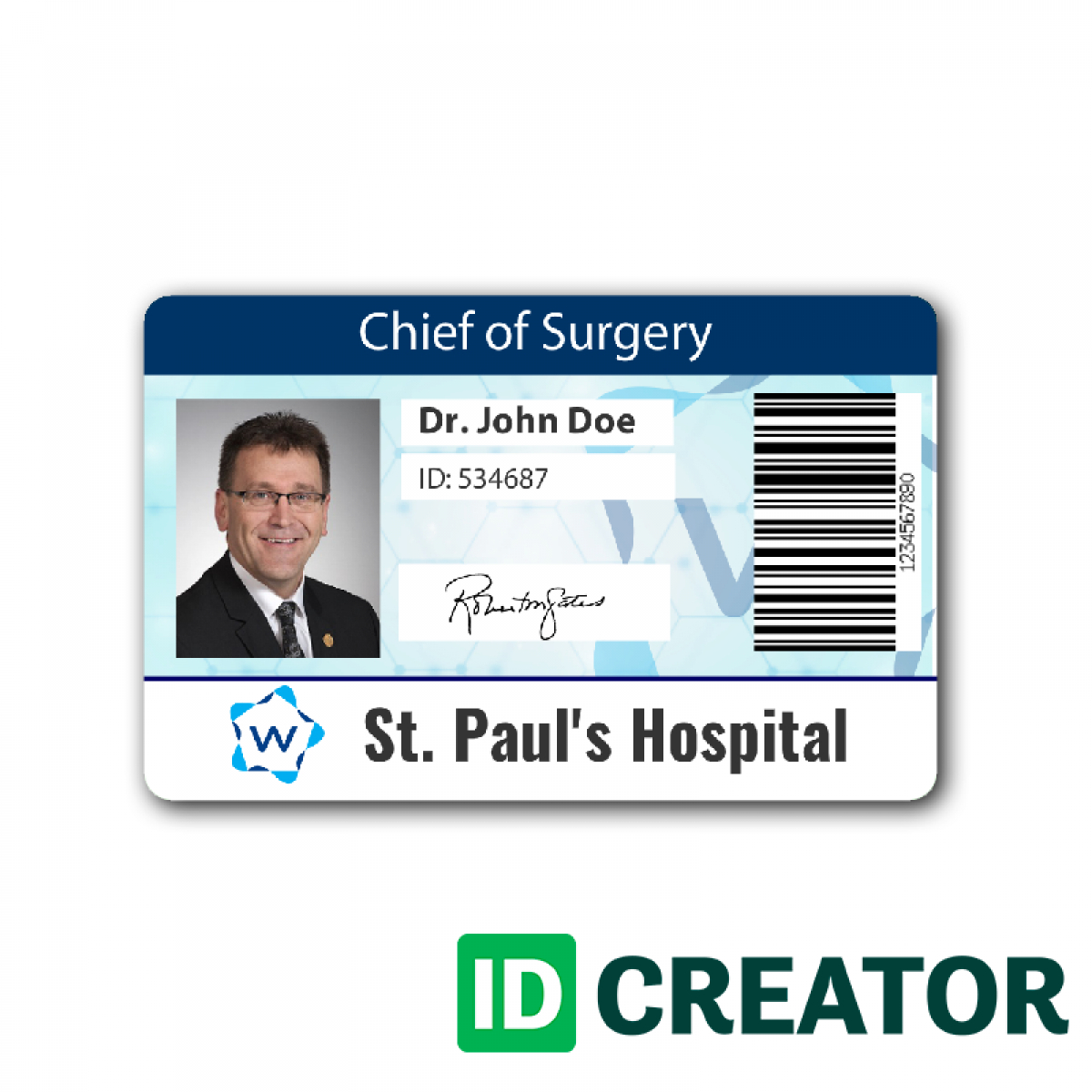 Pinblue Heron On /en/ | Id Card Template, Cards, Name With Regard To Hospital Id Card Template